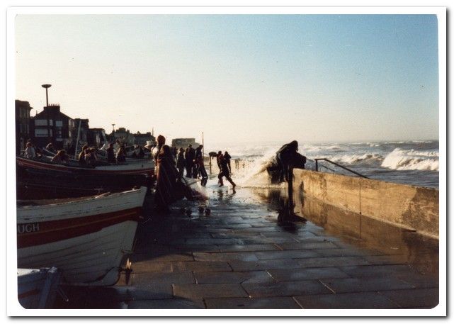 Dodging waves in Redcar - 1980